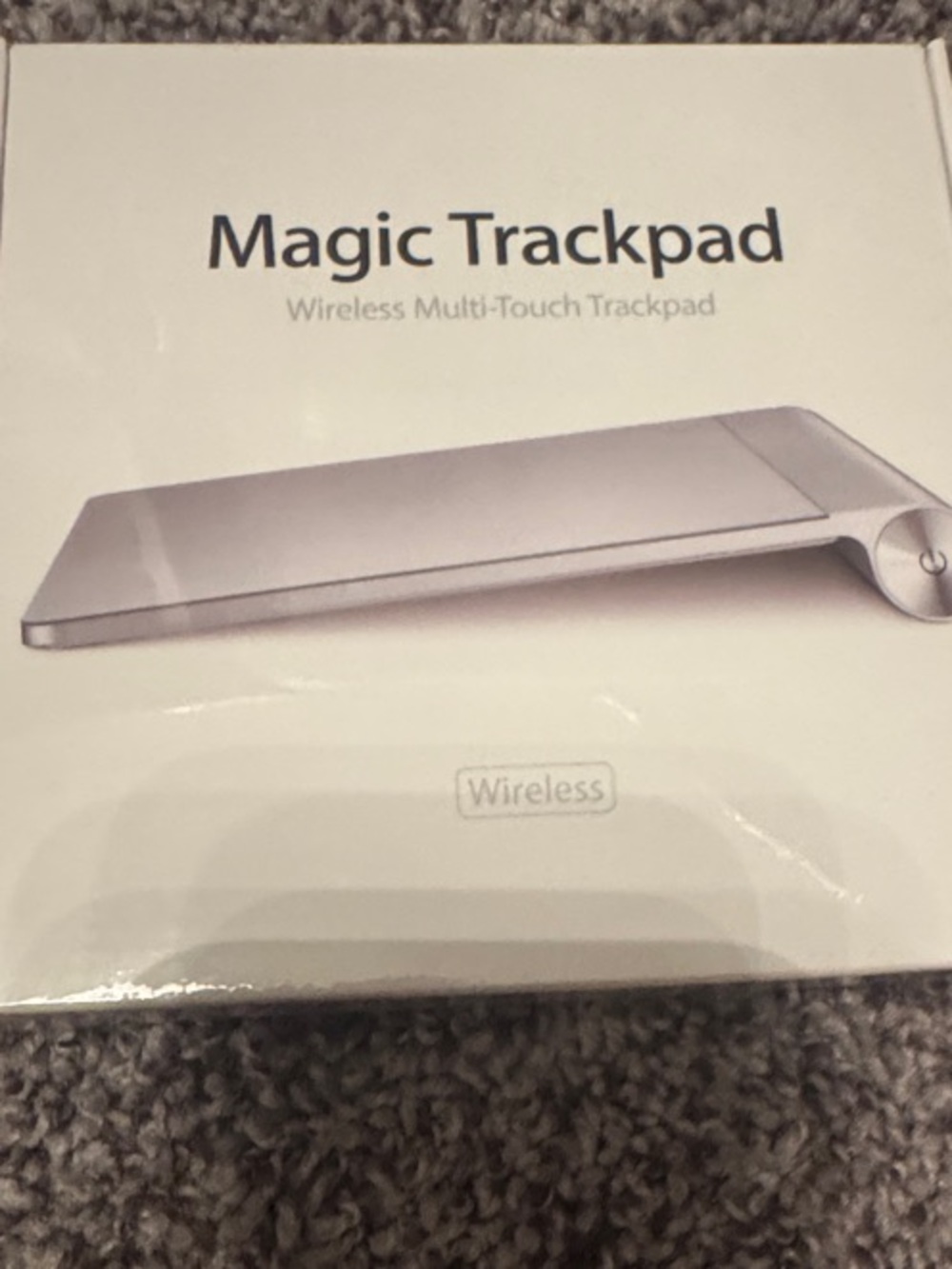 Apple Magic Trackpad - Silver and White Wireless Multi-Touch Trackpad